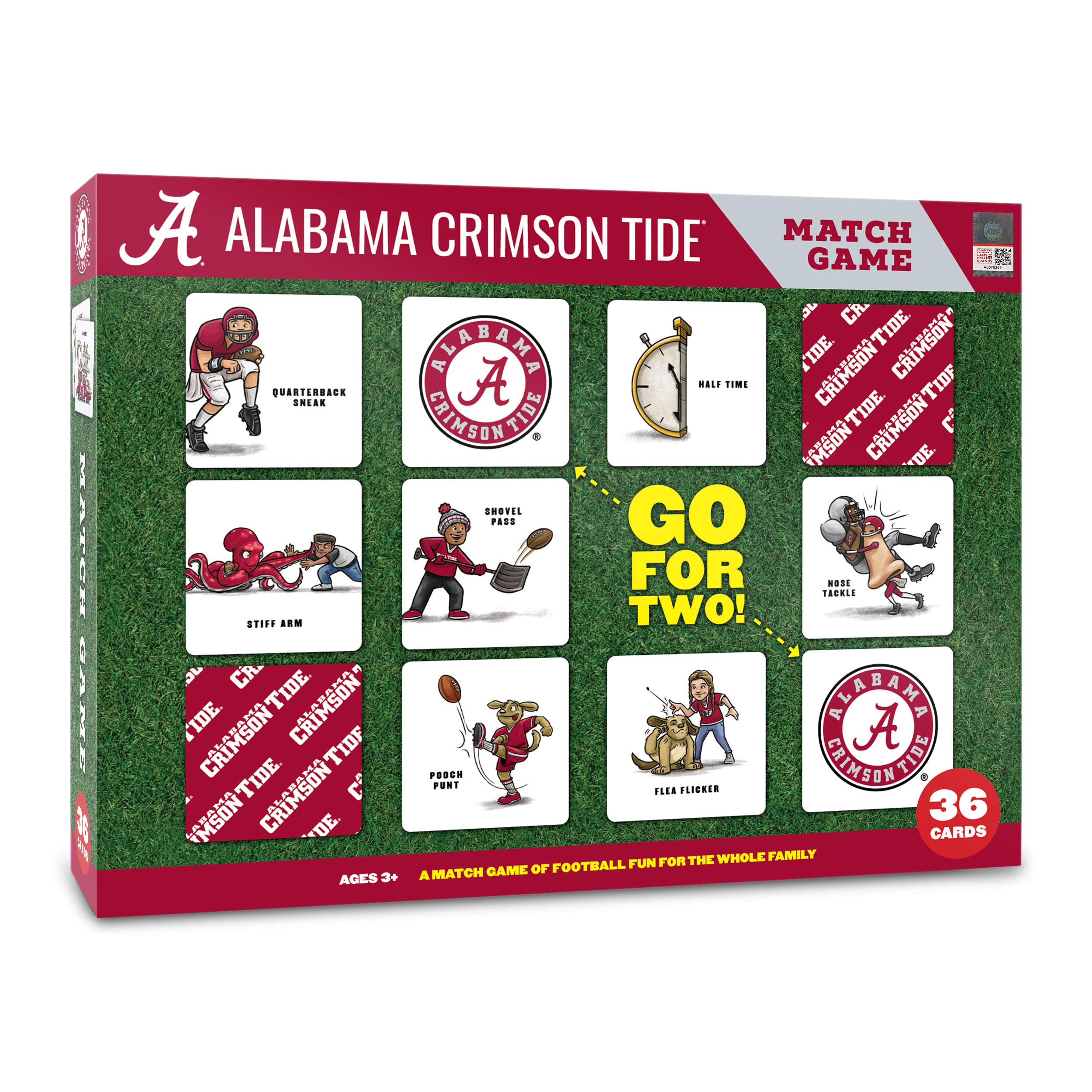 YouTheFan Memory Match NCAA Memory Match Game, Team Colors, Medium US