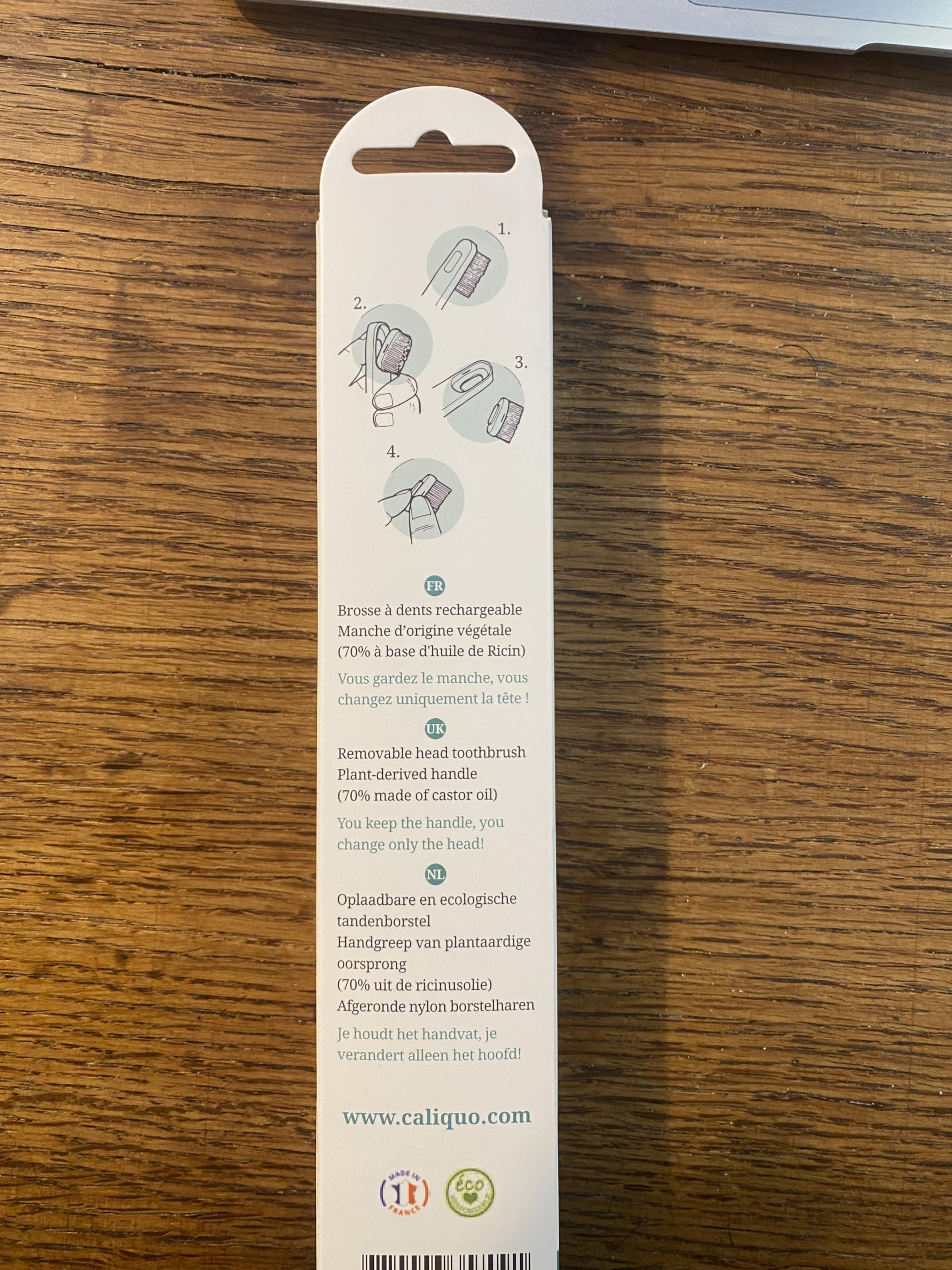 Pack Brosse à Dents Rechargeable : 1 Manche Bioplastique + 11 Recharges | Zéro Déchet, Têtes Interchangeables | Écologique | Fabriqué en France (TURQUOISE, MEDIUM)