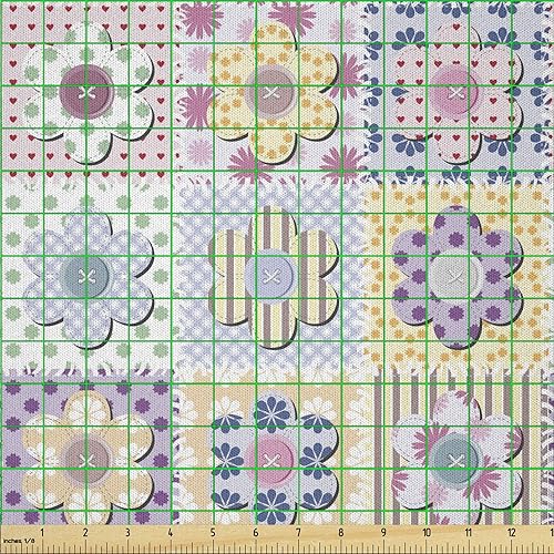 Miniatura 2 de Lunarable Tela de cabaña por The Yard, para artes y manualidades, diseño de margaritas, impresión de imagen, tela de microfibra para artes y