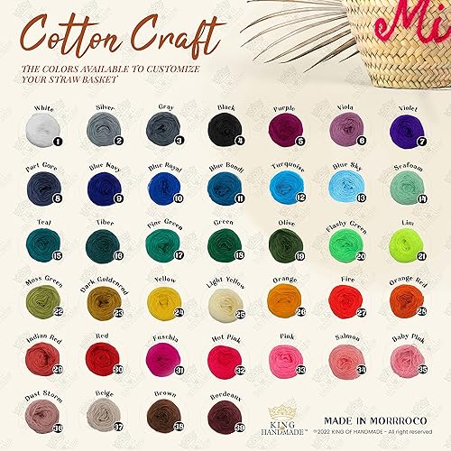 Vista 18 de Personalized Basket - Boho Handmade Woven Straw Bag - Wicker French Basket, Tote, Monogrammed Bags for Birthday, Wedding