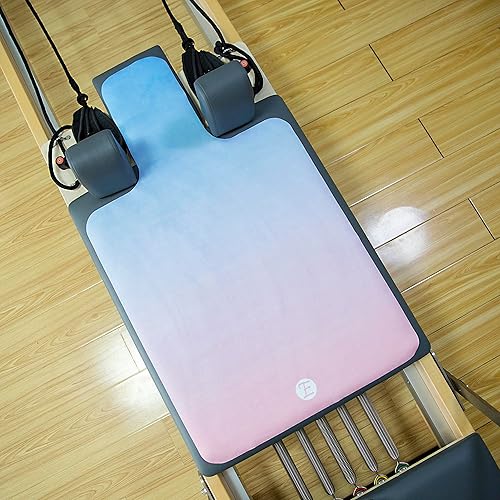 Miniatura 5 de Echome Toalla de Pilates Reformer Mat con hombros, tapete reformador, tapete reformador antideslizante, tapete de gran agarre, fácil de lavar y