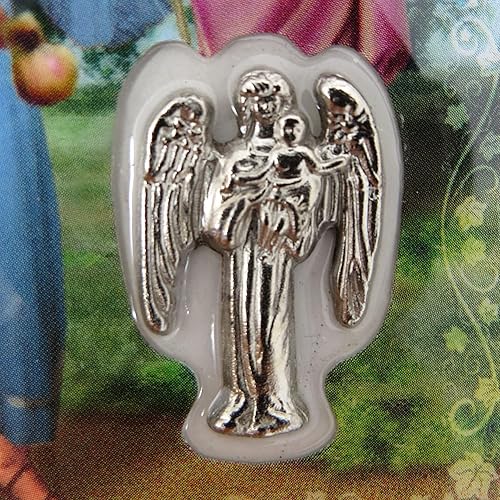 Miniatura 3 de Tarjetas de bendición de oración a San Rafael con colgante de recuerdo, rastreador de páginas de escrituras religiosas, paquete de 3