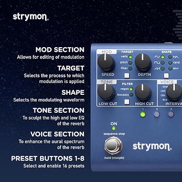 Strymon NightSky Time-warped Reverberator Pedal