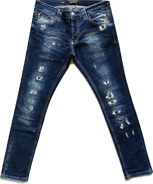 PHILIPP PLEIN Uomo Jeans F18CMDT0945PDE004N Storm : Amazon.it: Abbigliamento