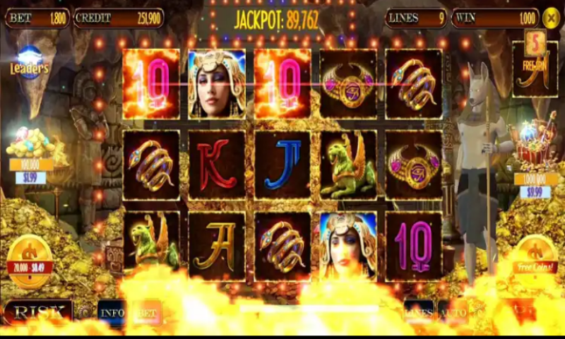 Screenshot des Book of Dead Slot-Spiels mit Symbolen und Spielsteuerung