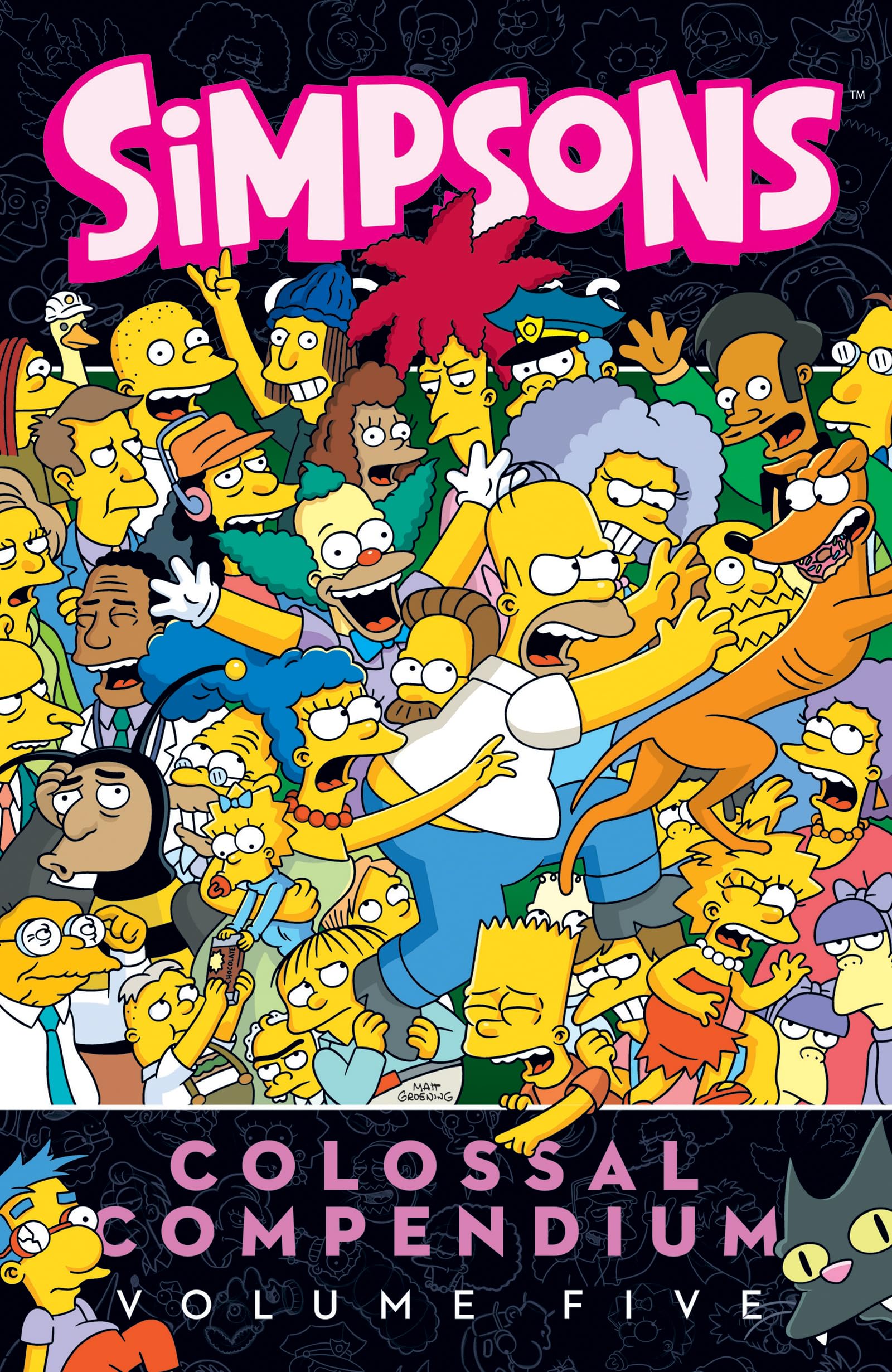 Matt Groening Simpsons Comics Colossal Compendium: Volume 5: The Fifth Classic Collection Featuring Springfield's Favorite Family with Collectible Aztec Theater Paper Craft