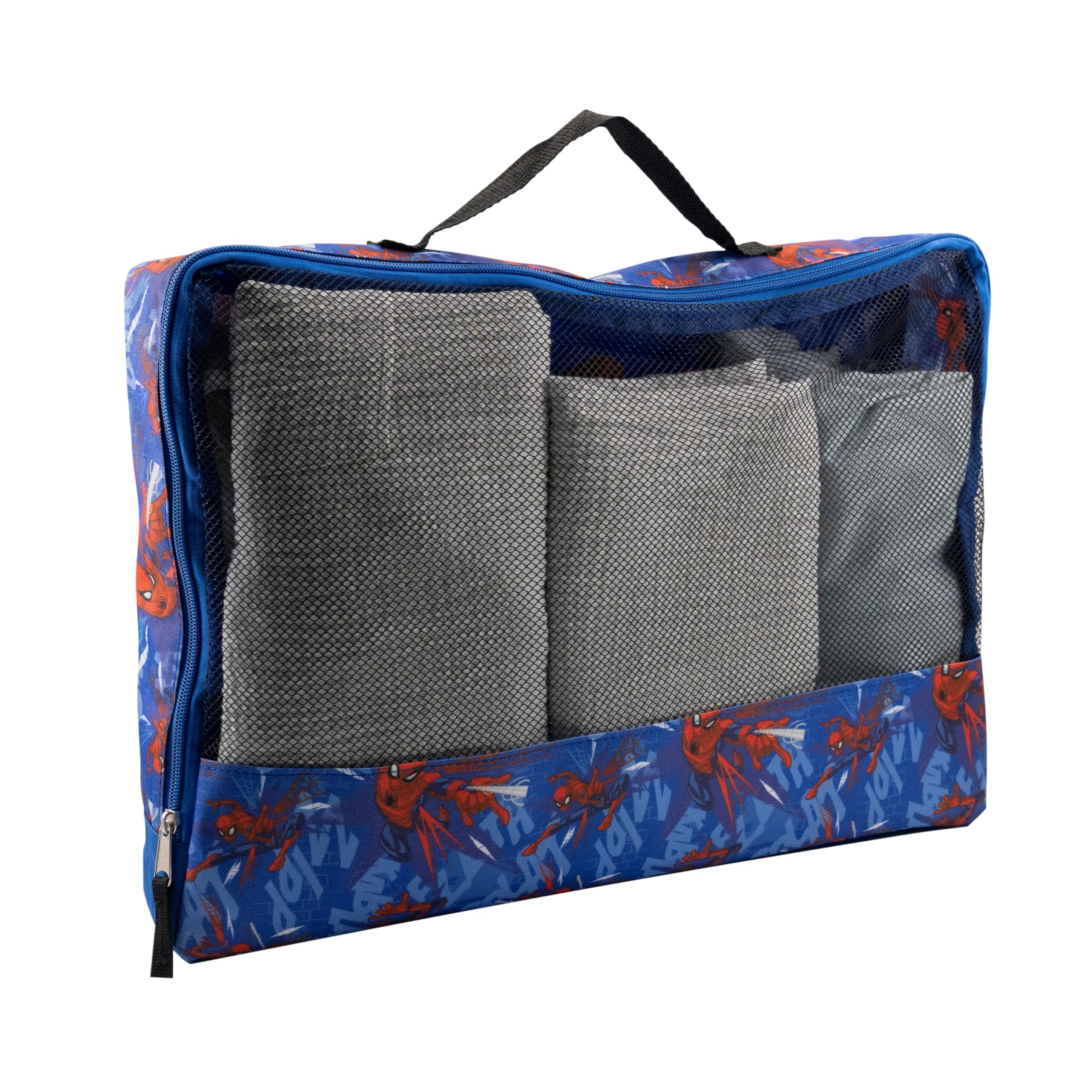旅行かばん・小分けバッグ spidercopen Amazon.com | Marvel Spiderman Packing Cubes for Travel | Spiderman