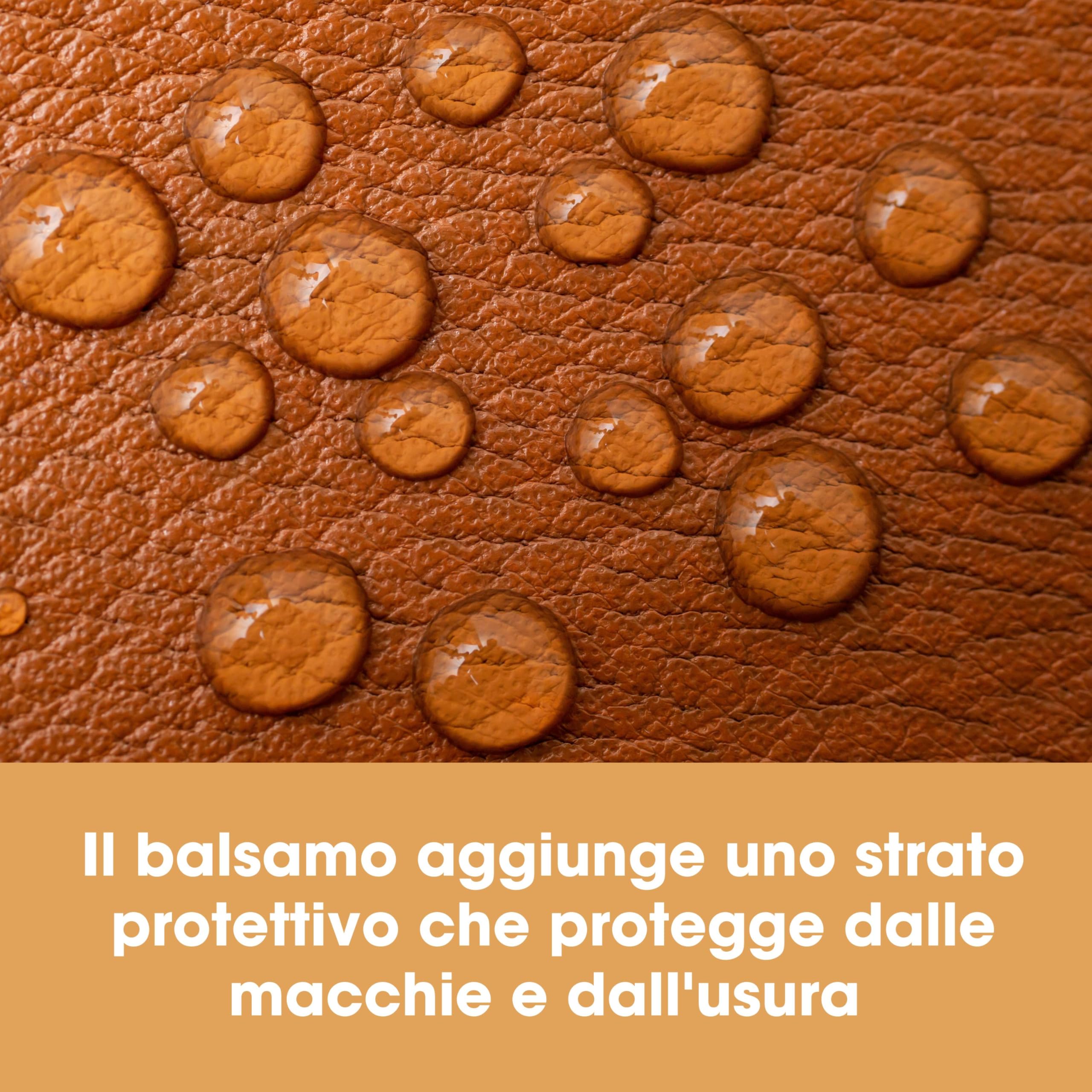 Furniture Clinic Kit completo per la cura della pelle/Detergente per pelle e crema protettiva per divani, sedili auto/Include 500ml e 500ml di Balsamo per la pelle pulizia ultra, spugne