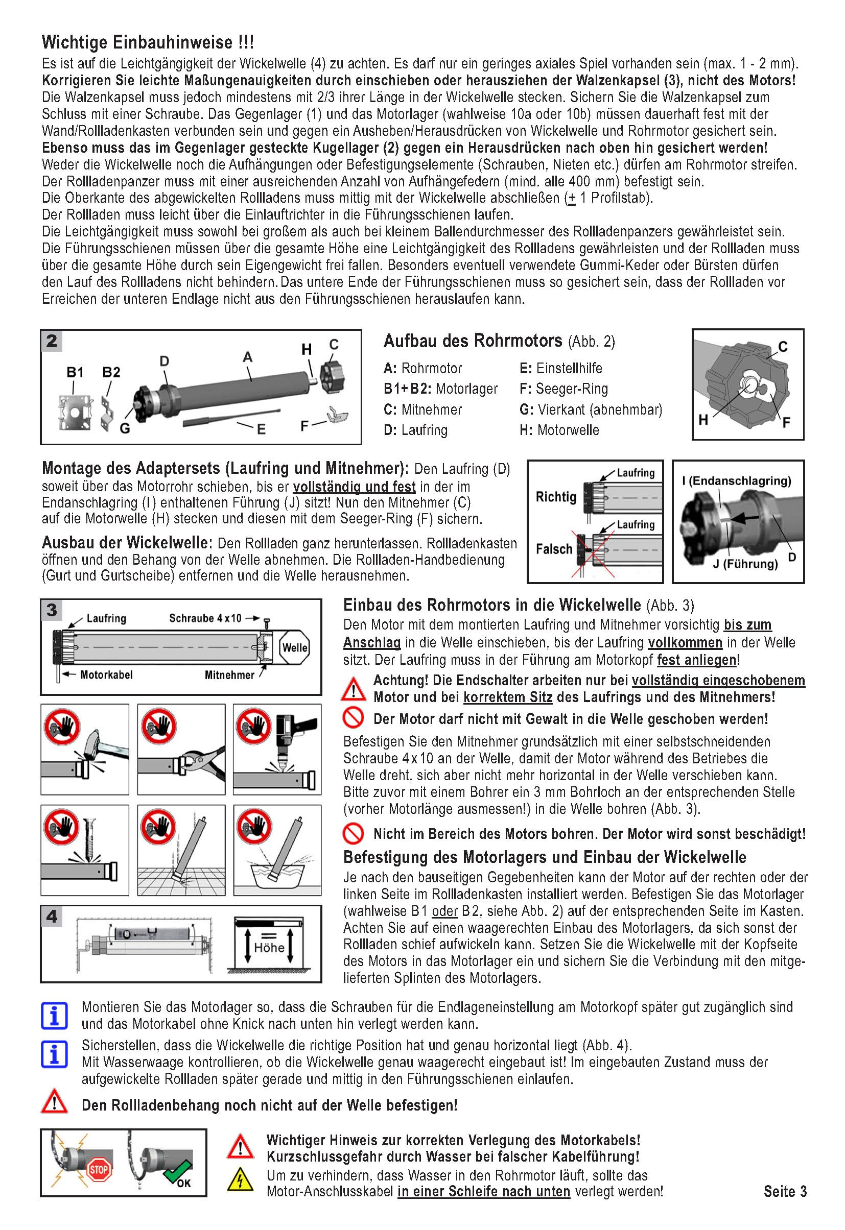 Rollladenmotor 10-50 Nm nach Wahl! SW60 Rolladenmotor Rohrmotor Jalousiemotor (20NM SW60)