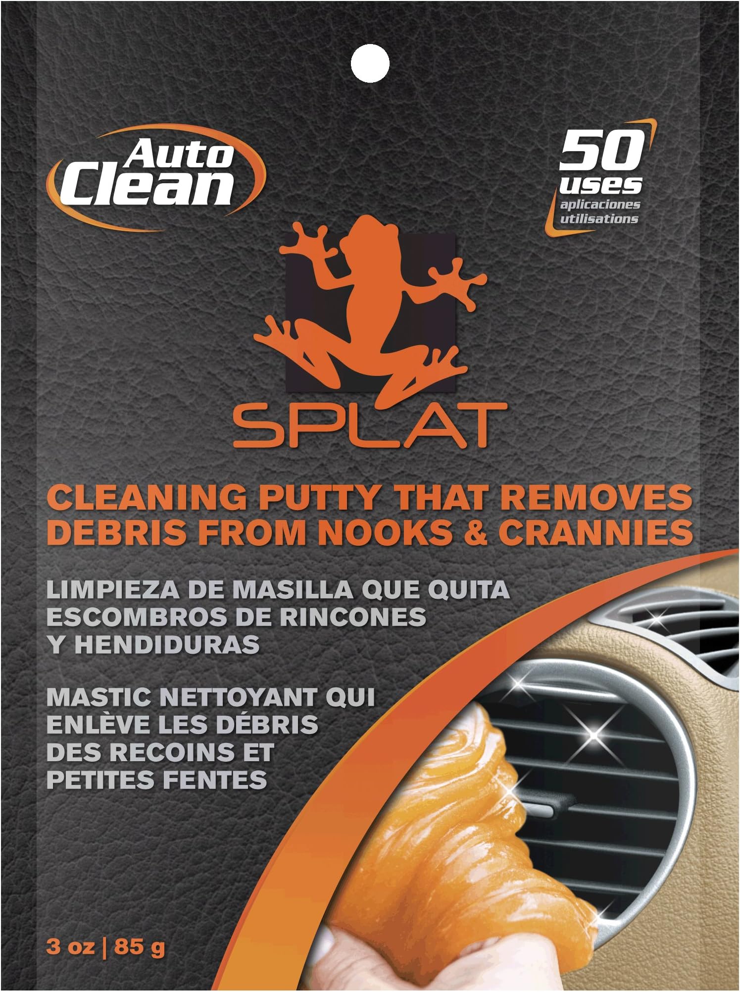 SPLAT-AC-3P Splat Orange Auto-Clean Cleaning Putty - 3 oz.
