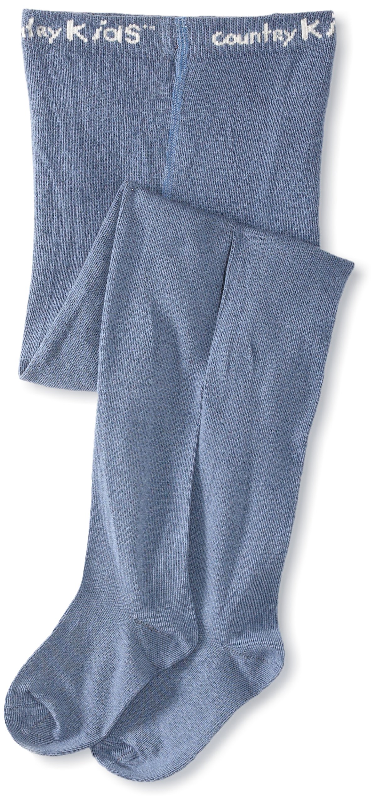 Country Kids Girl's Luxury Warm Winter Tights, Blue (Slate Blue), 6-12 Months Manufacturer Size Months UK
