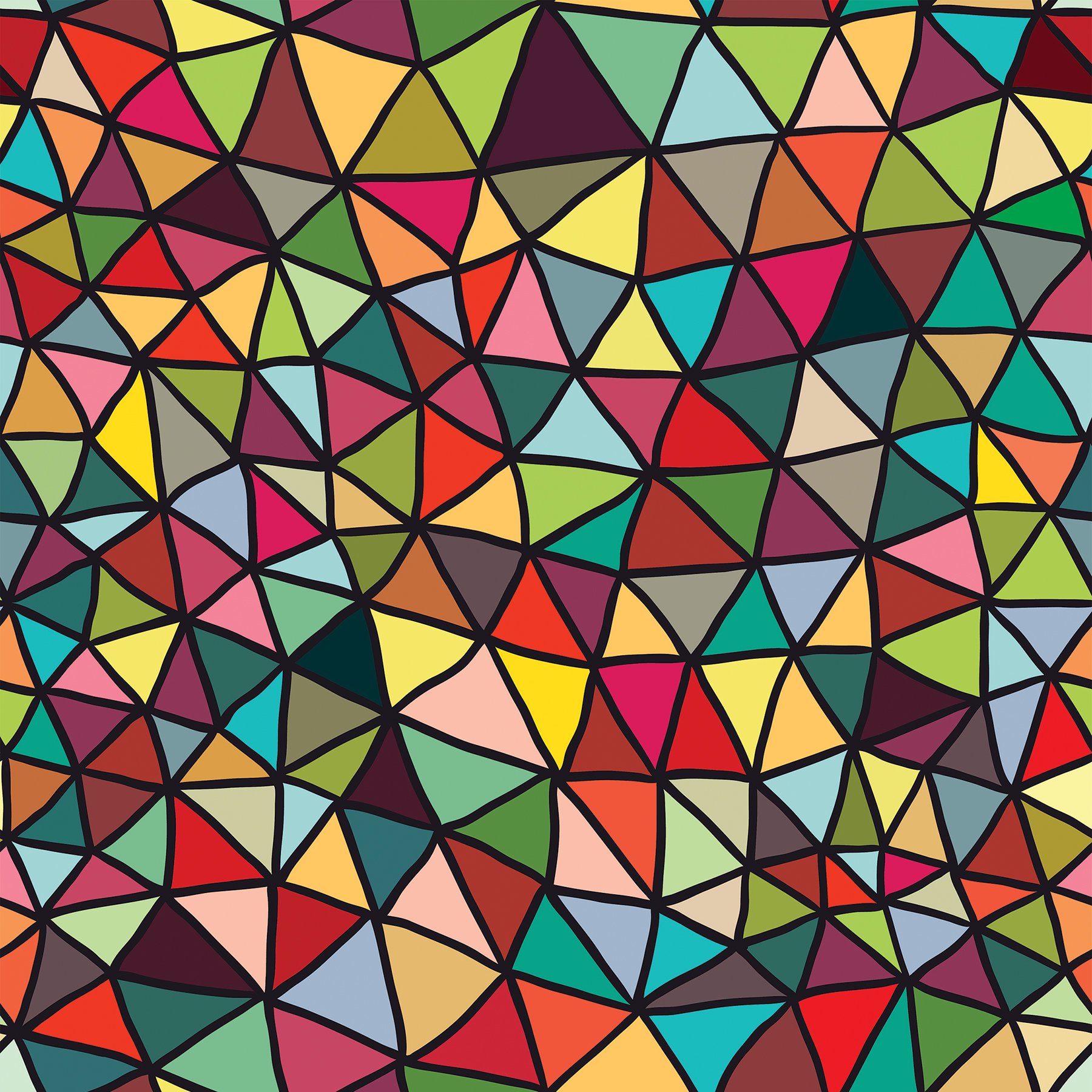 Home Decor Line CR-68416 Modern Tiffany Premium Window Film, Multi-Color