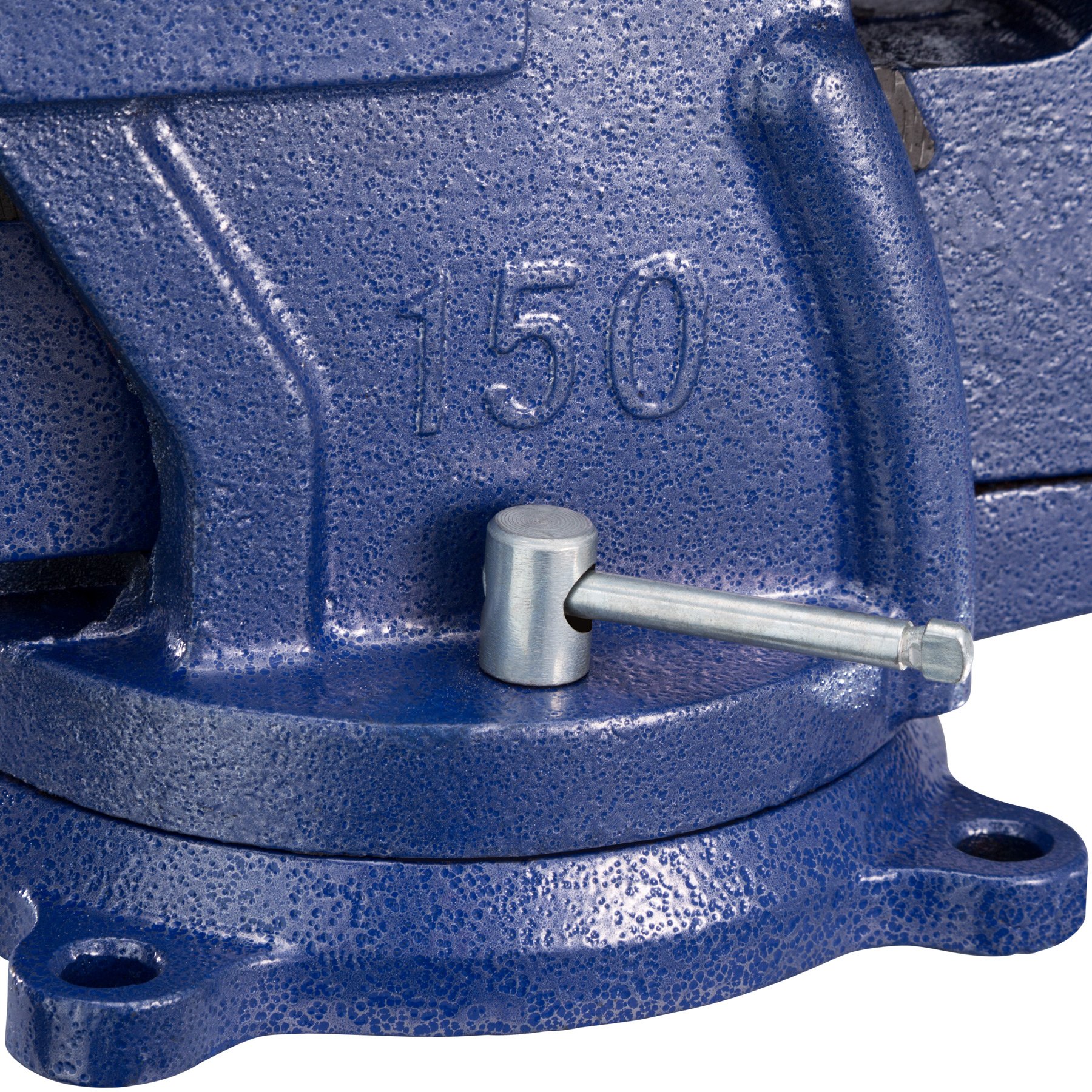tectake® tornillo de banco, hierro fundido con yunque, base giratoria 360°, ideal para banco de trabajo, herramientas de taller, torno de banco, herramienta yunque herrero - 33 x 15 x 17 cm