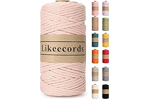 4mm Bohemian Single Strand Pink Macrame Cord