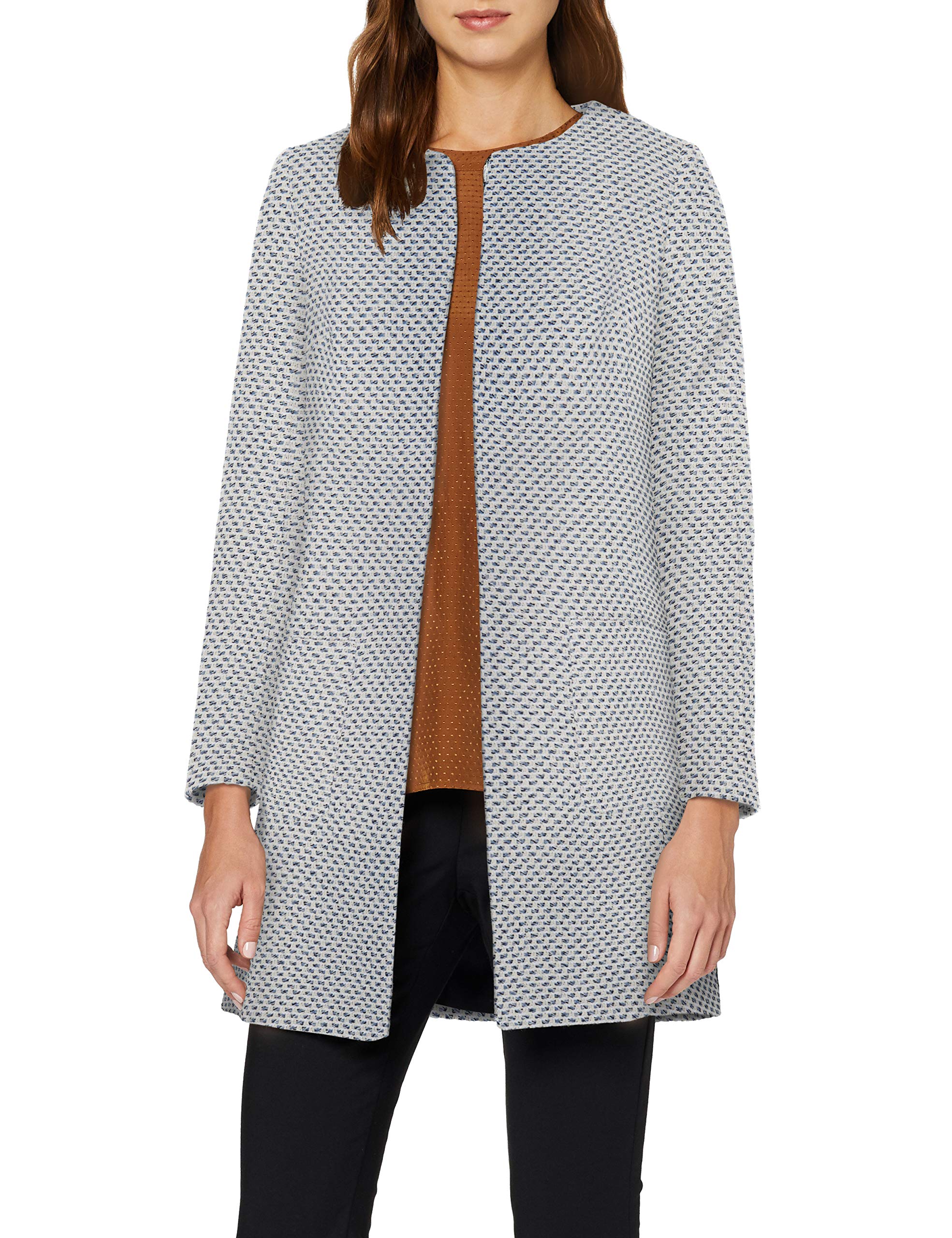 HELENE BERMAN Alice Jacket with a Patch Pocket Blue/Navy/Cream