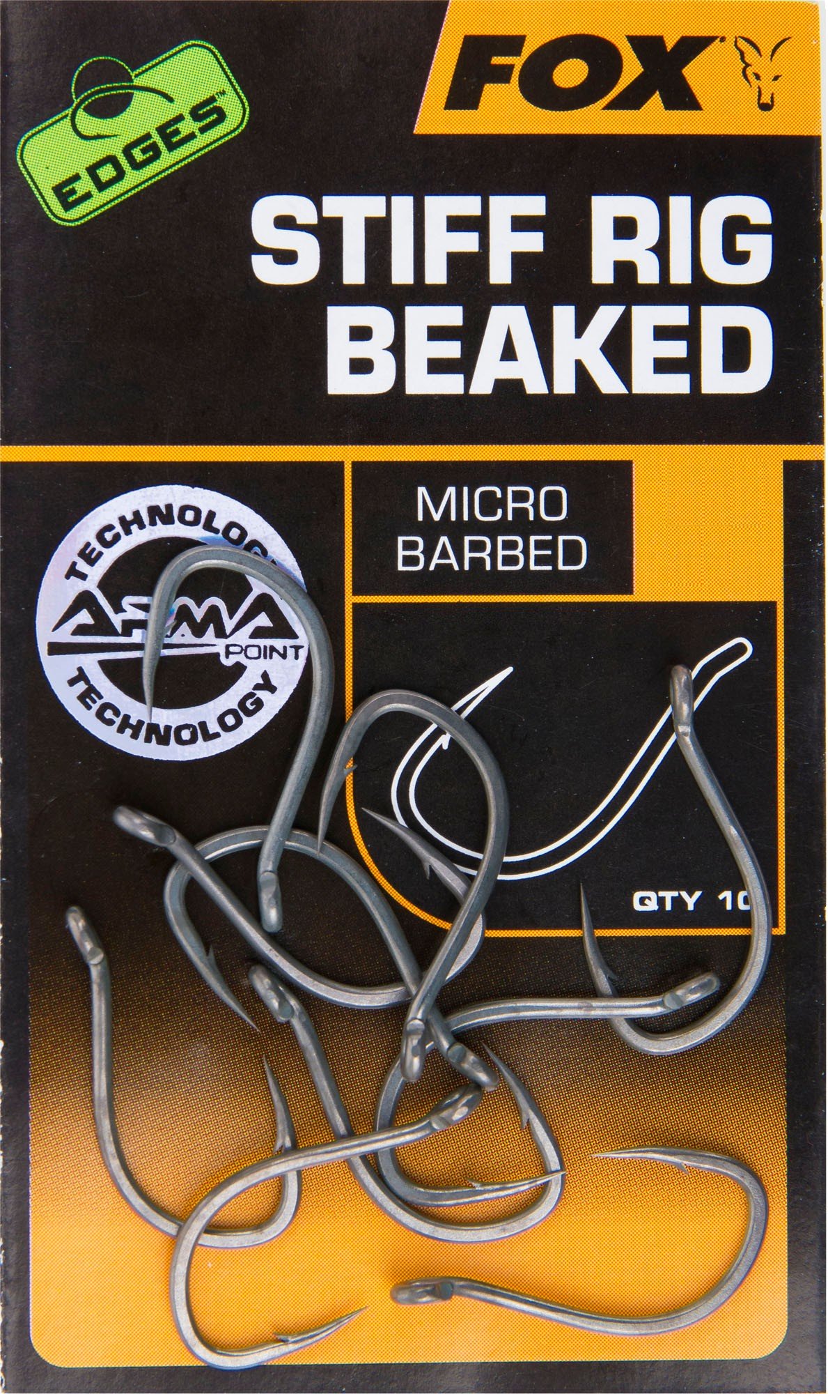 Fox Stiff Rig Beaked Hooks Size 4 Micro Barbed Qty 10 (chk167)