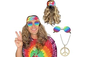 Hippie Costume Set: Channel the Swingin' Sixties