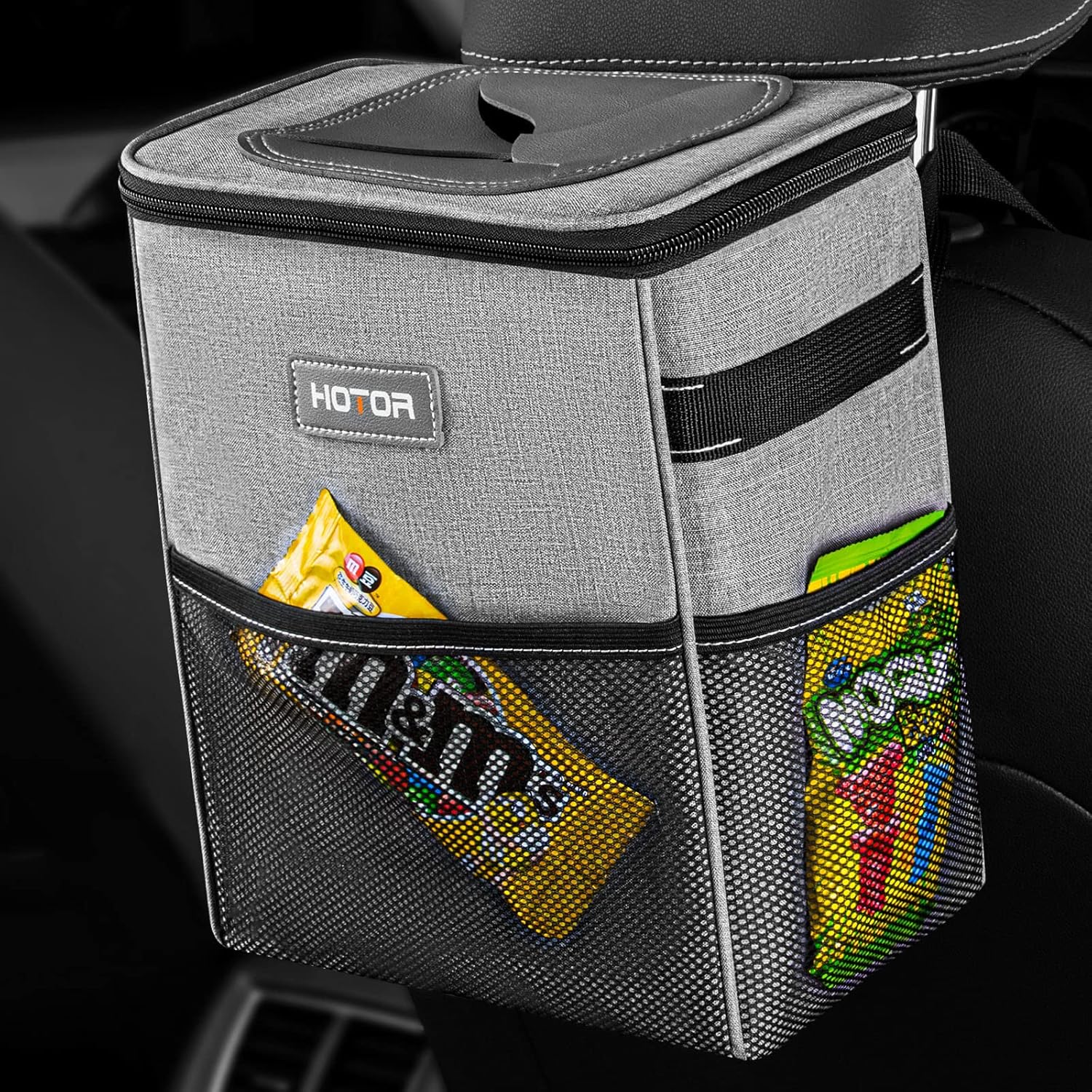 HOTOR Car Trash Can Multifunctional Car Accessory for