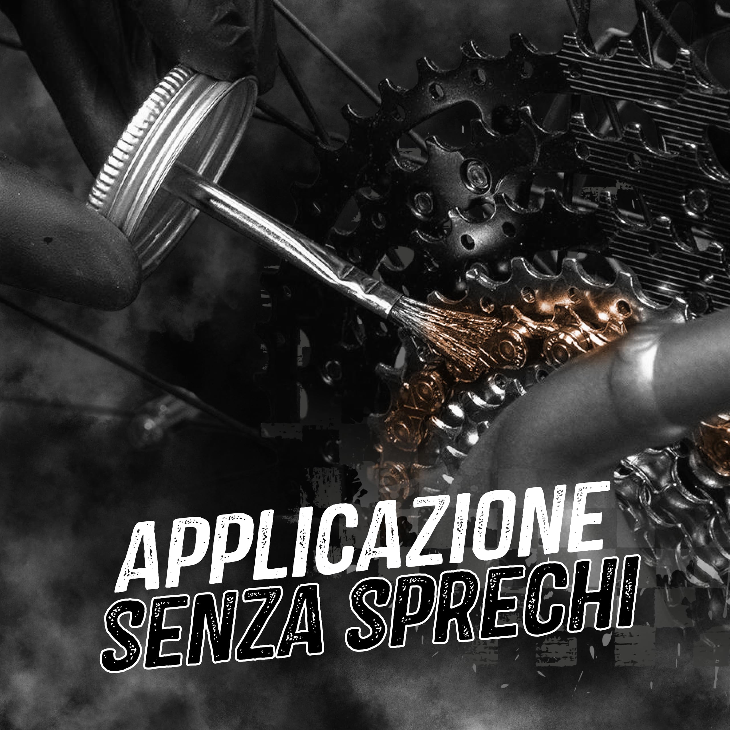 1000 Miglia BKR 6102 Lubrificante Catena Bici High Performance, per Tutte le Stagioni e Condizioni Atmosferiche, Barattolo All-In-One da 60 ml con Pennello incluso