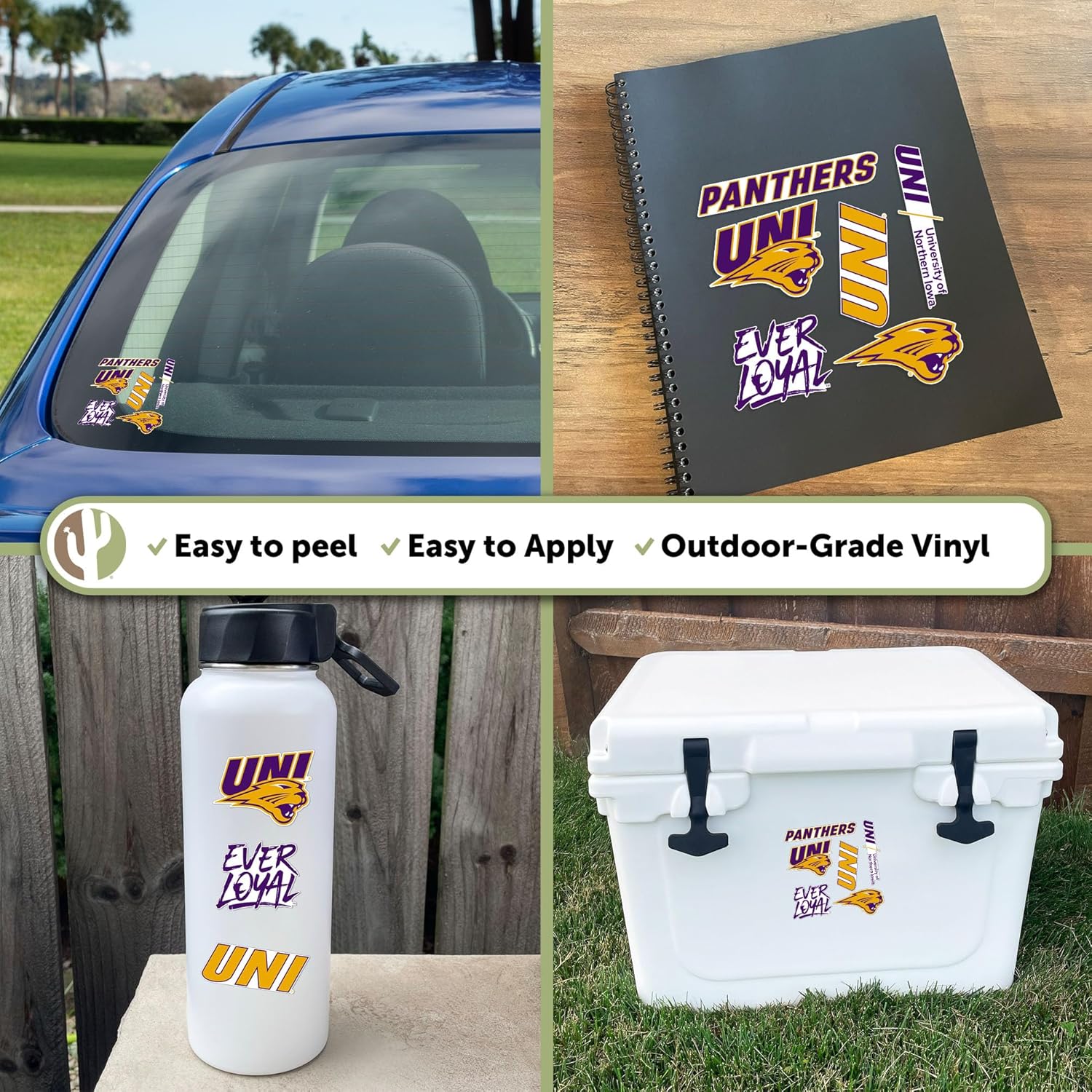 Desert Cactus University of Northern Iowa Sticker UNI Panthers Vinyl Decals Laptop Water Bottle Car Scrapbook Sheet T2 (Type 2-2) - Image 5
