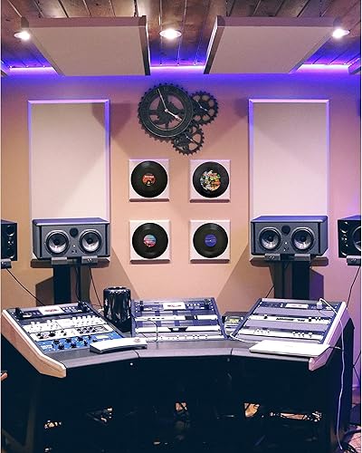 Miniatura 7 de MINI ZOZI Discos de vinilo en blanco de 12 pulgadas falsos 5 piezas en 1 paquete para decoración de habitación o decoración del hogar en la pared