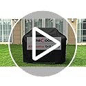 Unicook Grill Cover 55 Inch for Outdoor Grill, Heavy Duty, Waterproof, Fade Resistant, BBQ Cover with Handles/Straps/Air Vents, Compatible with Weber Charbroil Nexgrill Gas BBQs etc