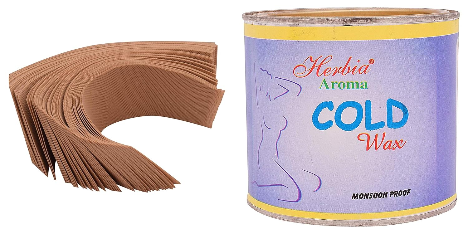 Herbia Aroma Cold Wax 600 ml ((FREE with WAXING STRIPS) Amazon.in
