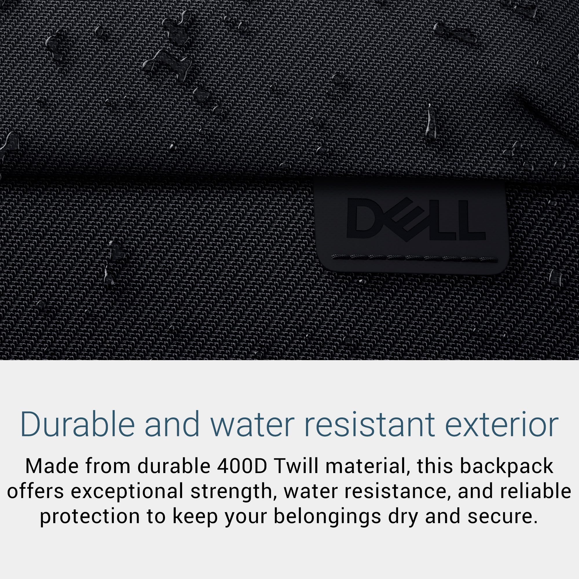 Dell EcoLoop Housse de transport (sac à dos) pour ordinateur portable de 14" à 16" – Intérieur anti-rayures, fermeture éclair imperméable, fond résistant à la saleté, anti-rayures