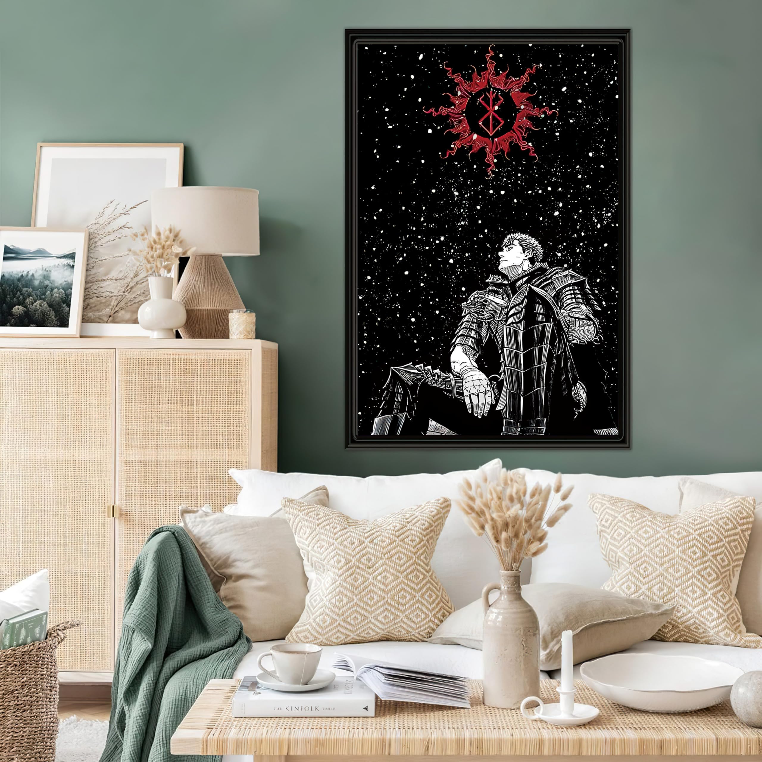 Amazon.co.jp: Thunwid アニメ ベルセルク ポスター ガッツ 星空