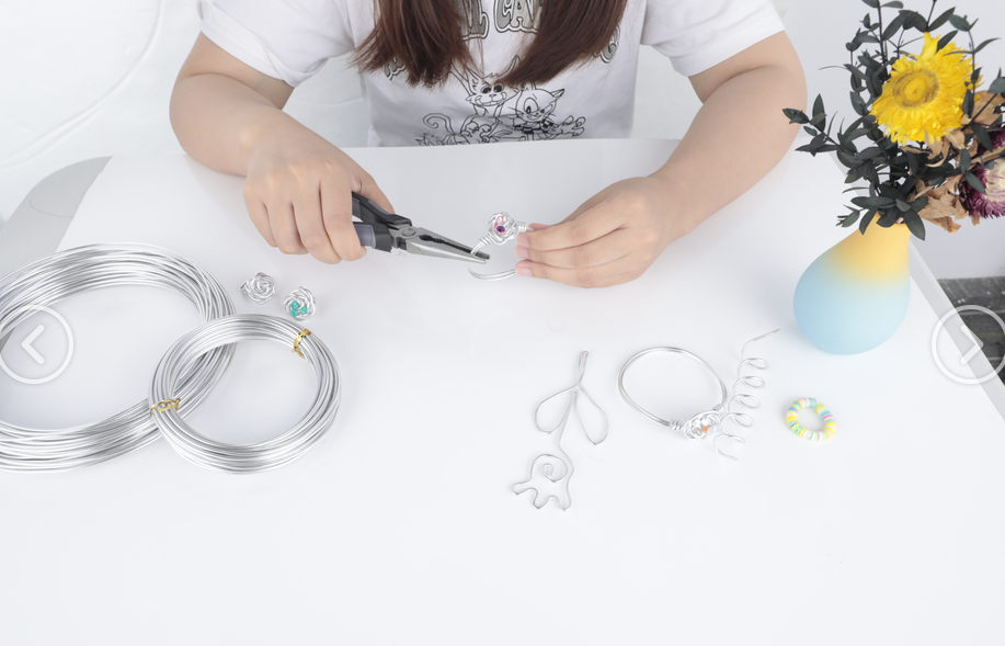 Fil En Aluminium Flexible Et Pliable Pour La Fabrication De Bijoux