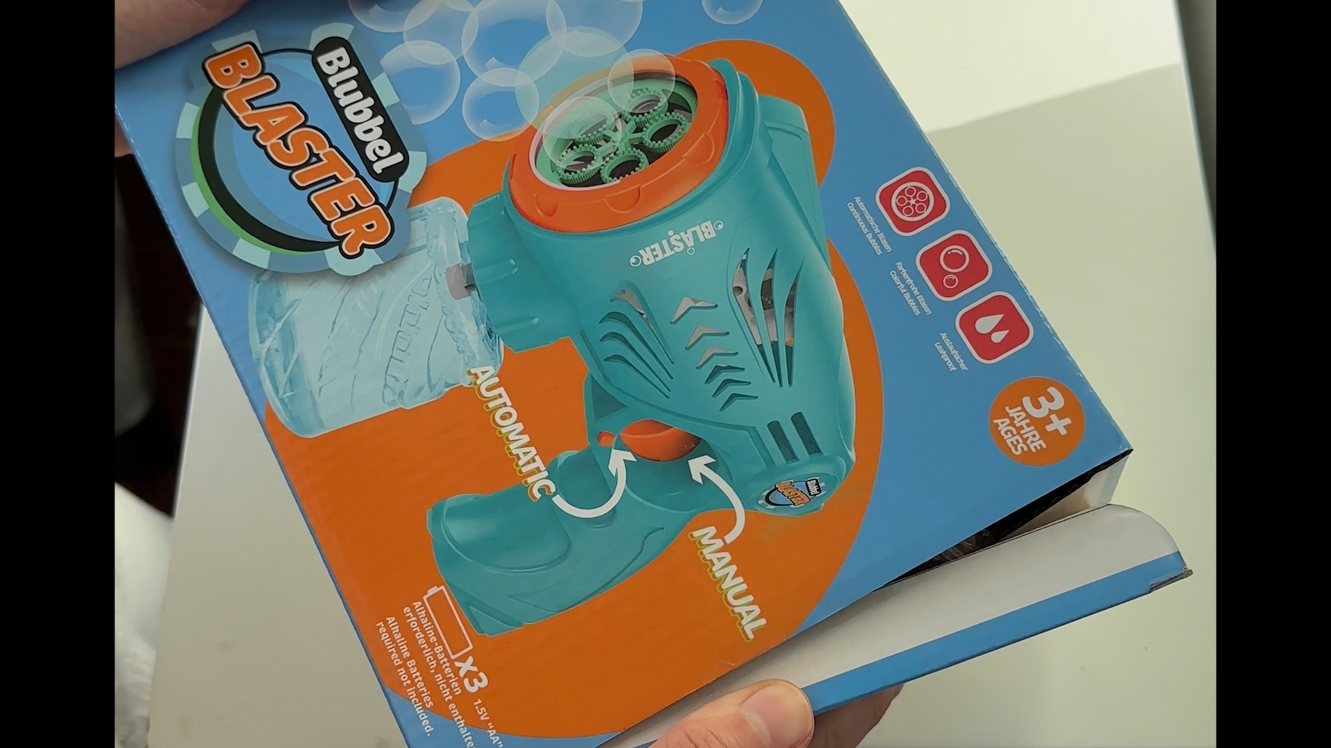 Machine à Bulles Licorne Pour Enfants - Pistolet à Bulles Avec 6 Bulles De Savon Liquide - Jouet Avec Lumière Pour Enfants/anniversaire/fête/mariage - Bleu