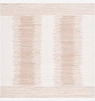 Vista 15 de Safavieh Montauk Collection MTK752A Alfombra pequeña de algodón tejida a mano, Algodón, Beige