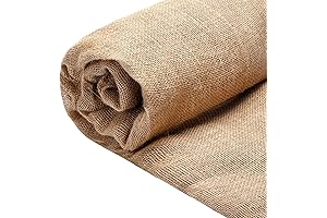 Burlap Roll Natural Garden Fabric Multipurpose Rustic Fabric Roll (63 Inch x 30 Feet)