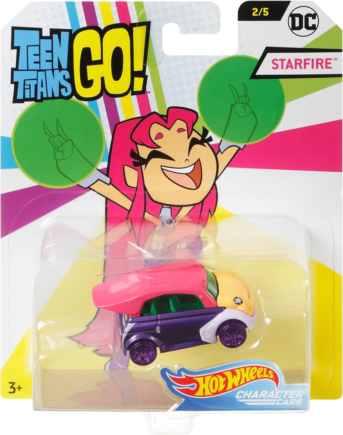 Hot Wheels Teen Titans Go Staarfire Vehicle, 1:64 Scale