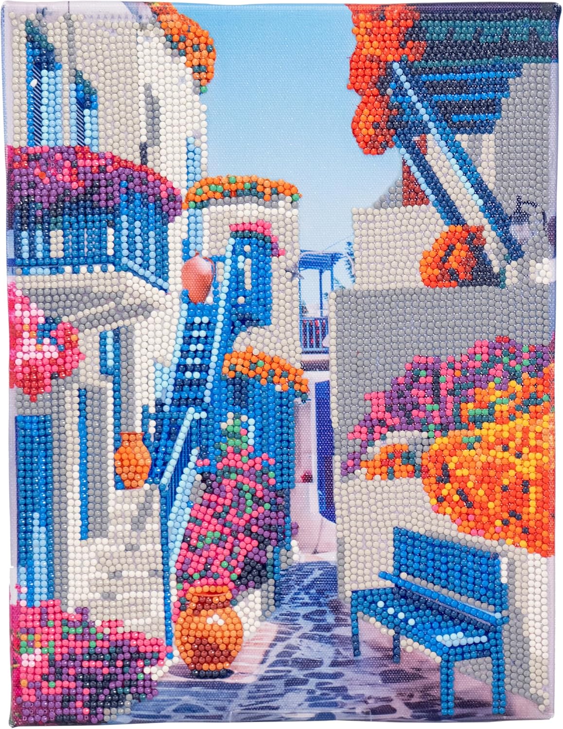 DIAMANTINY - Blue Paint by Numbers Balconies, Multicoloured, 32 x 30 x 2 cm, 96568