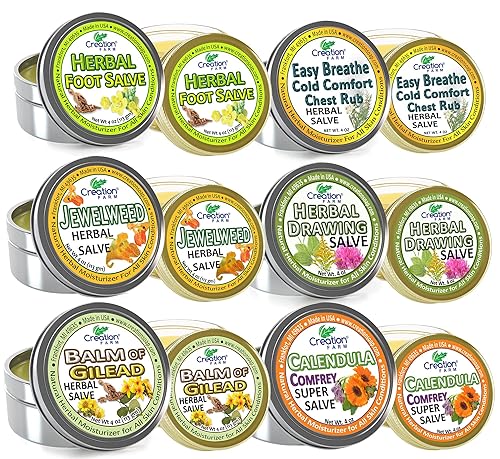 Miniatura 4 de Creation Farm Dibujo Salve, Draw Salve Cuidado de la piel herbaria 4 OZ a base de plantas de hierbas