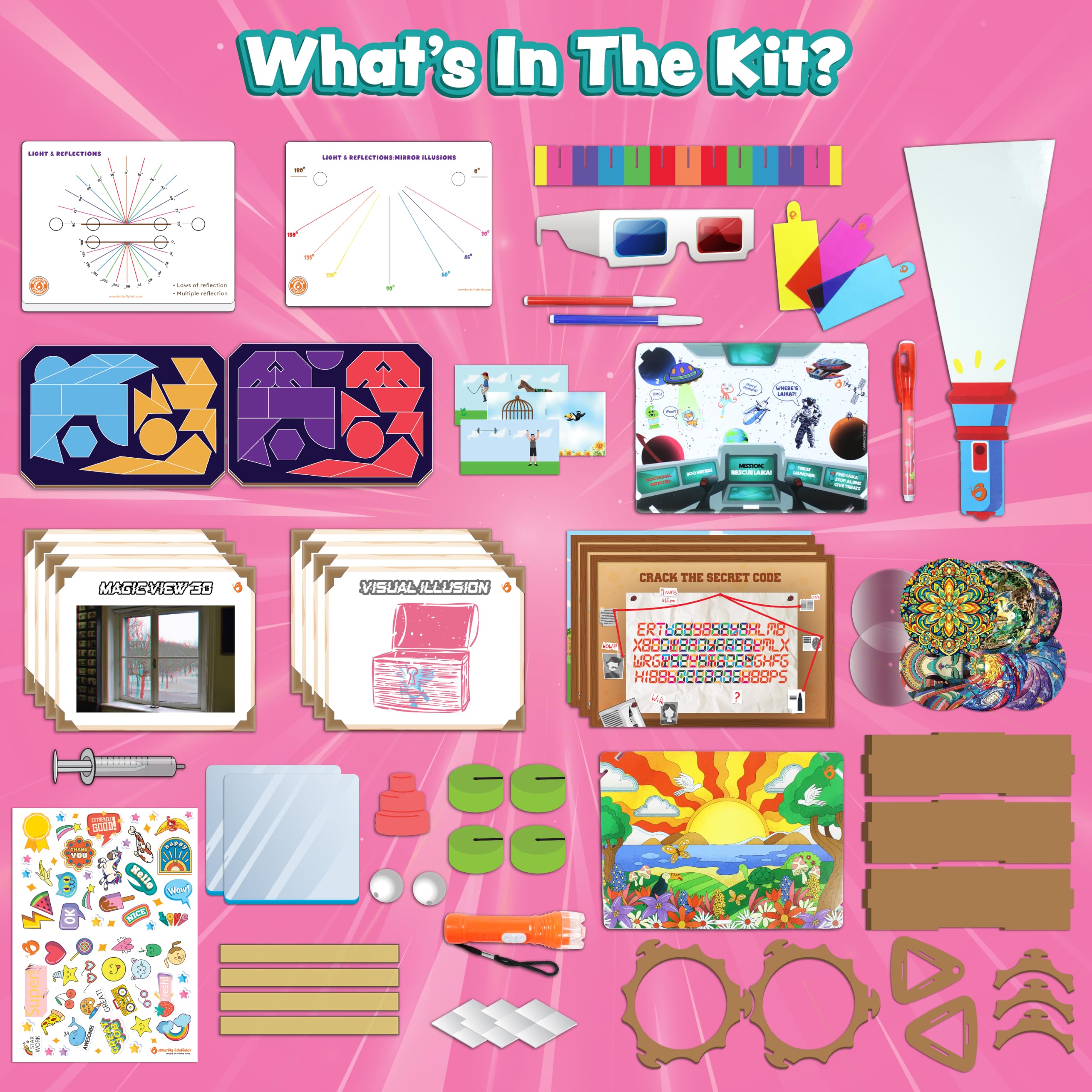 Butterfly EduFields Light & Color Kit - STEM Science for Girls -7 Butterfly EduFields Light & Color Kit - STEM Science for Girls -7
