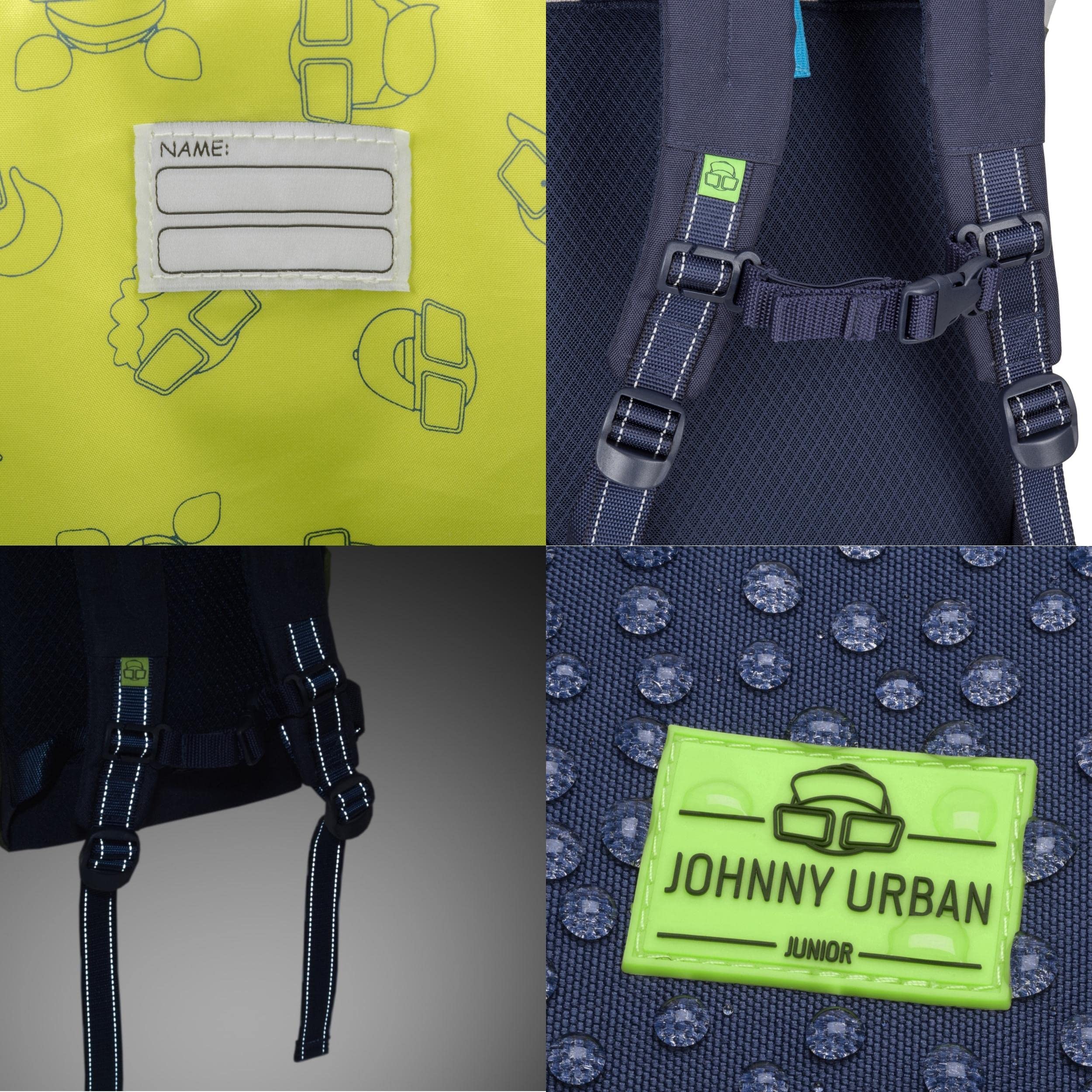 Johnny Urban Rucksack Kinder Mädchen & Jungen Grün - Junior Linus - Kinderrucksack mit Brustgurt für Kindergarten - Ab 3 Jahren - 7l - Wasserabweisend