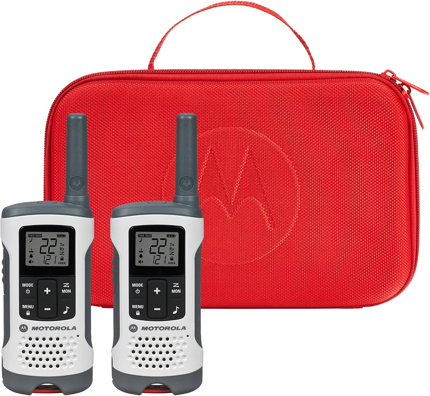 MOTOROLA Talkabout T280 Rechargeable Two-Way Radio Bundle – White