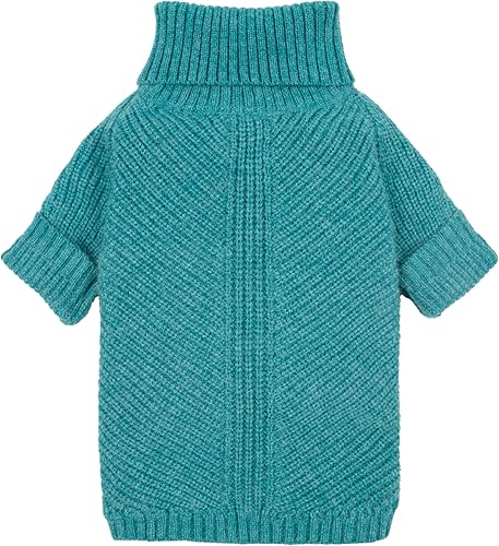 Miniatura 14 de Fitwarm Suéter de Cuello Alto para Perro de San Valentín, Ropa de Invierno para Perros Pequeños Hembra, Abrigo de Punto para Mascotas, Atuendo