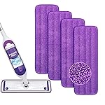 Yicotira Reusable Power Mop Refills Pads Compatible with Swiffer PowerMop Mop - Microfiber Power Mop Pads Refill for 13 \'\'-15 \'\' Spray Mop- Washable Pads for Multi-Surface Floor Cleaning, 4 Pack