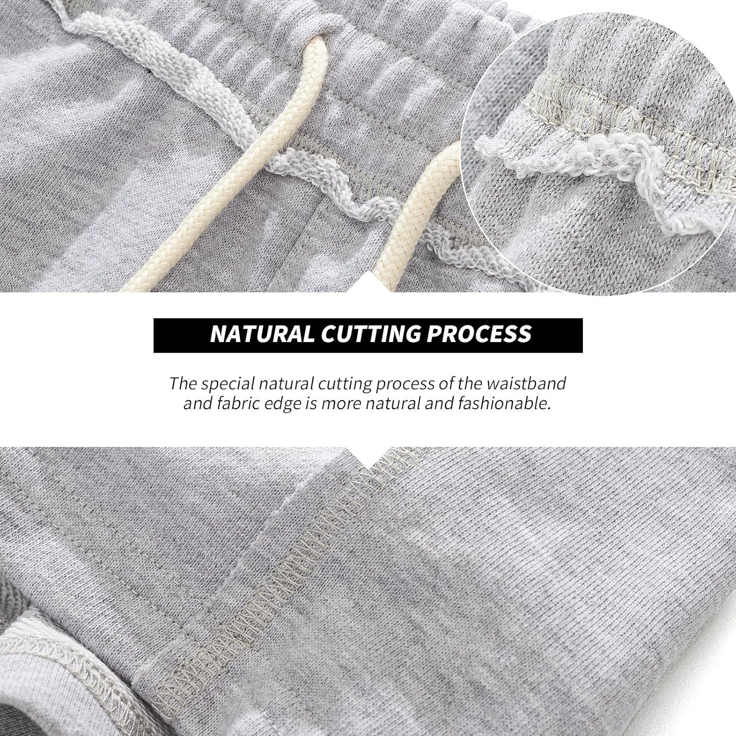 AIMPACT Mens Athletic Gym Shorts 5/5.5 Inch Cotton Casual Shorts Elastic Waist Joggers Sports Sweat Shorts with Pockets - Image 4