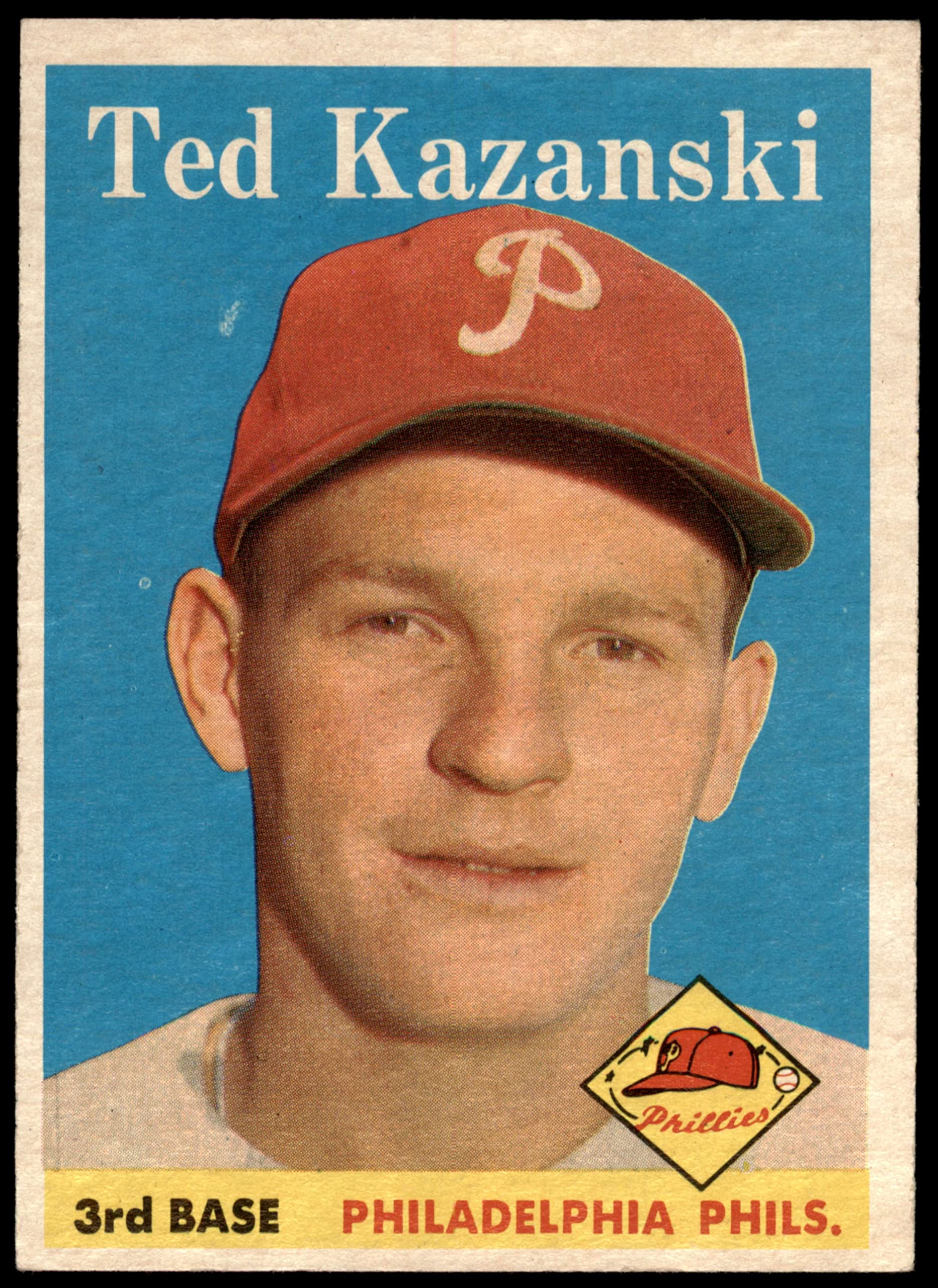 Amazon.com: 1958 Topps # 36 Ted Kazanski Philadelphia Phillies