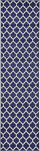 Vista 180 de Unique Loom Trellis Collection - Alfombra estilo marroquí de enrejado gris oscuro (8' 0 pies x 11' 0 pies)