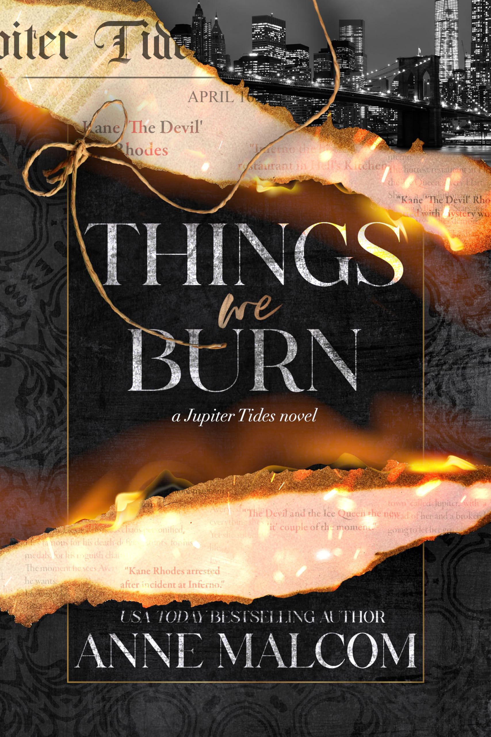 Things We Burn: A Small Town Sports Romance (Jupiter Tides)