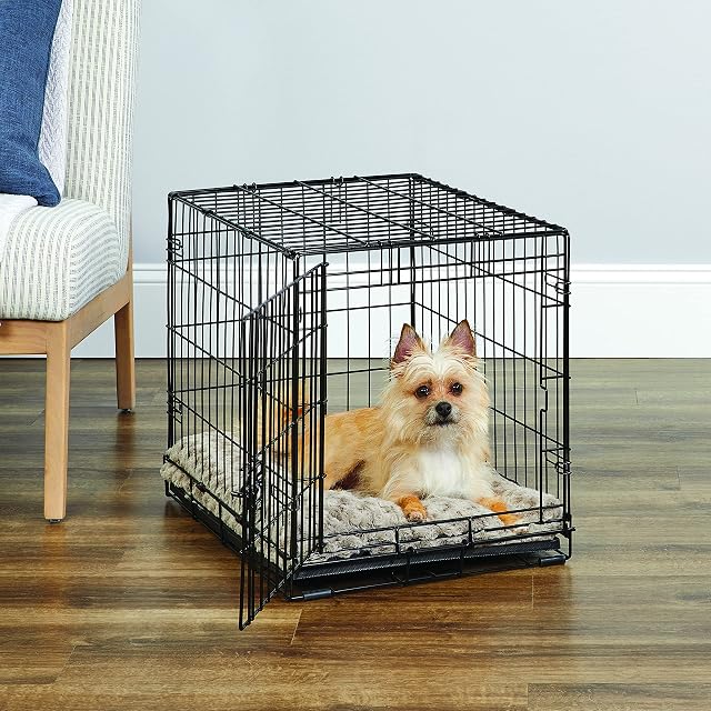 Foto 2 de 7 de New World - Jaula plegable de metal para perros de 61 cm, seguridad mejorada, incluye bandeja antifugas…