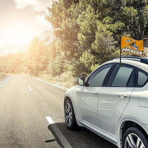 Miniatura 45 de Rico Industries NFL - Bandera de doble cara para automóvil, accesorio para auto B07NHSRDX2