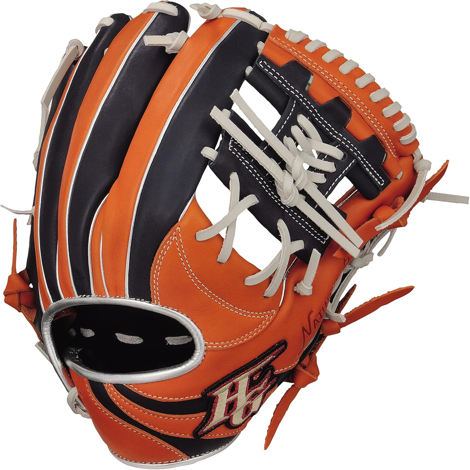 BSG-7655 Softball Soft Glove Right Throw LH Navy x Orange