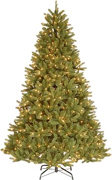 National Tree 7-1/2 Foot "Feel-Real" Grande Fir Hinged Tree with 750 Clear Lights PEGF4-307-75