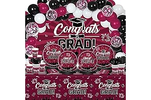 Maroon Graduation Tableware Kit for Class of 2023